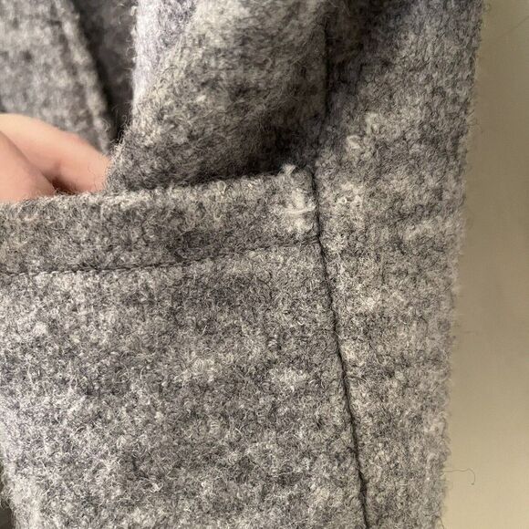 Peek Kids Girls Gray Wool Blend Coat Jacket Size Large 8 - Picture 8 of 12